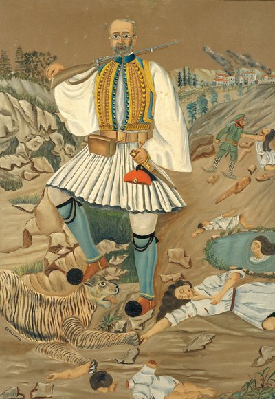 Eleftherios Venizelos Taming the Bulgarian Tiger by Unbekannt Unbekannt